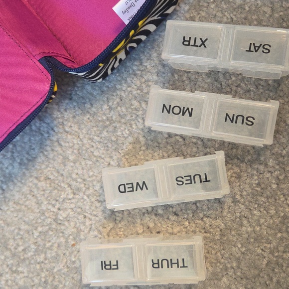 Vera Bradley Pill Box - African Violet - Picture 8 of 11